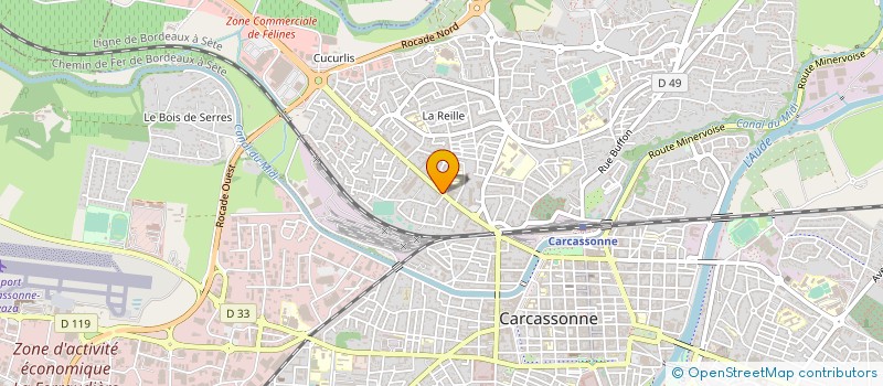 localisation de l'entreprise MARIAGE.COM  CARCASSONNE