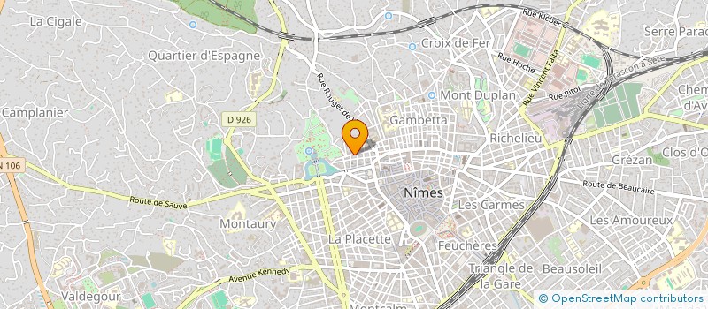 localisation de l'entreprise MARIAGES ET FETES PROD  NIMES