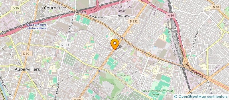 localisation de l'entreprise MARIAM à LA COURNEUVE