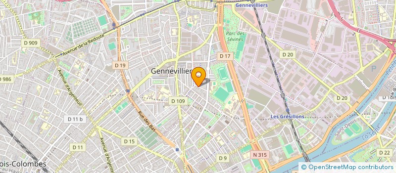 localisation de l'entreprise MARIAMO à GENNEVILLIERS
