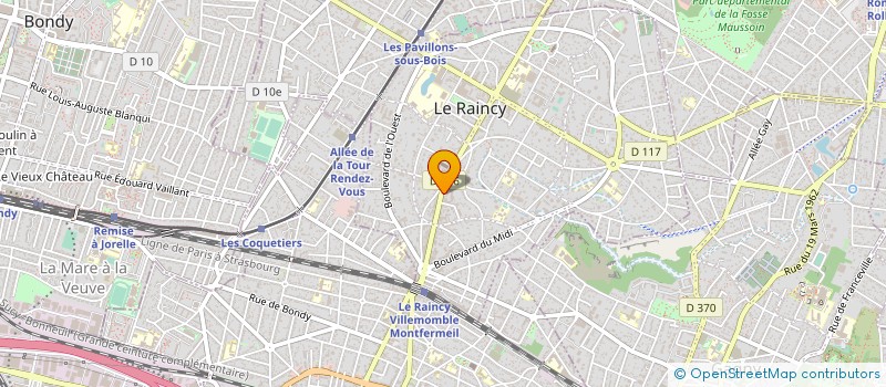 localisation de l'entreprise MARIAN à LE RAINCY