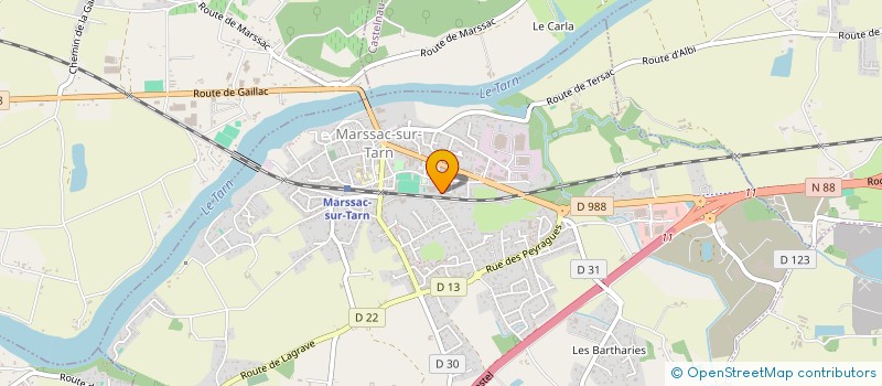 localisation de l'entreprise MARIANA IMMO à MARSSAC-SUR-TARN