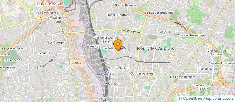 localisation de l'entreprise MARIANELLI BATIMENT à FLEURY-LES-AUBRAIS