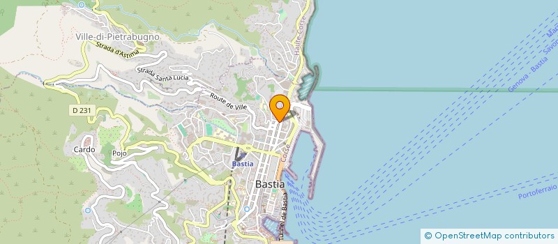 localisation de l'entreprise MARIANI ANTICA à BASTIA