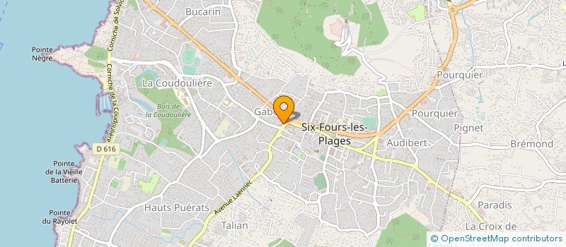 localisation de l'entreprise MARIANI-FALANGA à SIX-FOURS-LES-PLAGES