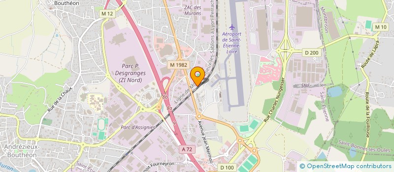 localisation de l'entreprise MARIANI IMPRIMEURS  ANDREZIEUX-BOUTHEON