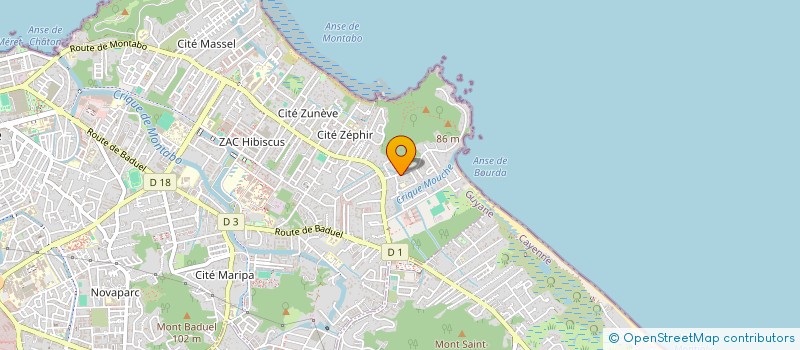 localisation de l'entreprise MARIANNE  CAYENNE