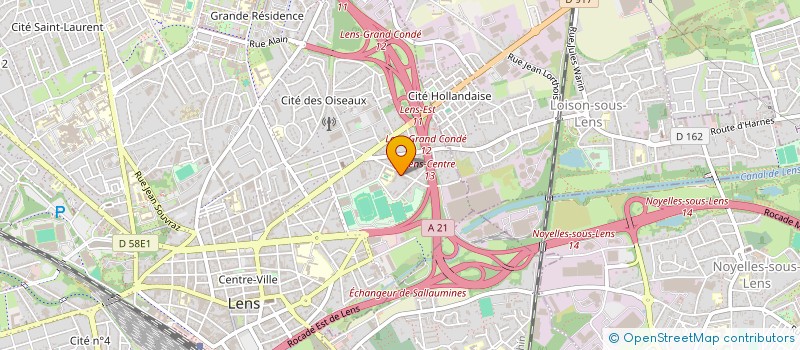 localisation de l'entreprise MARIANNE  LENS