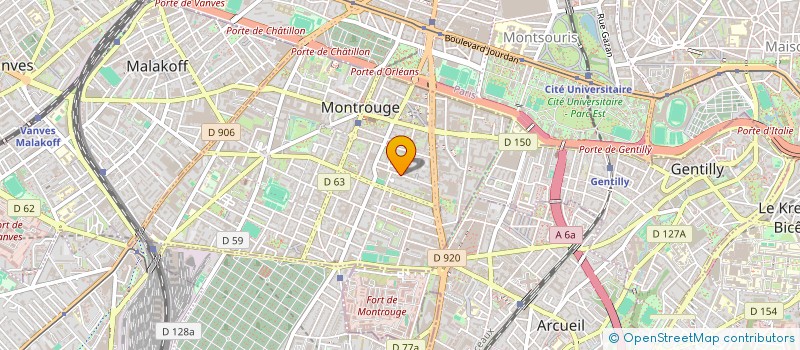 localisation de l'entreprise MARIANNE DISTRIBUTION à MONTROUGE
