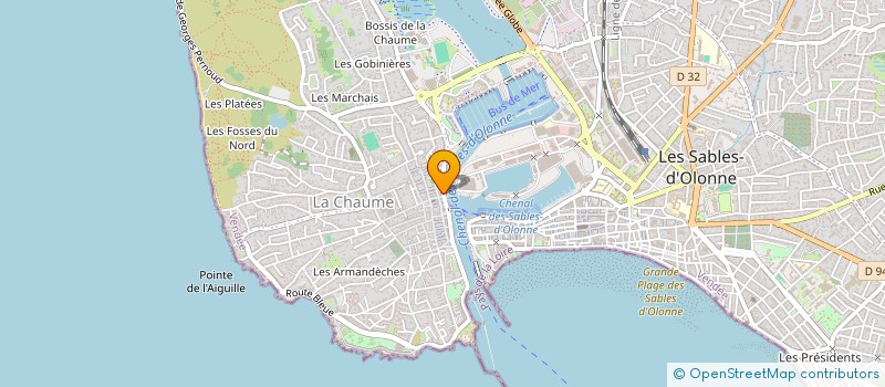 localisation de l'entreprise MARIANNE ESTHETIQUE à LES SABLES D'OLONNE