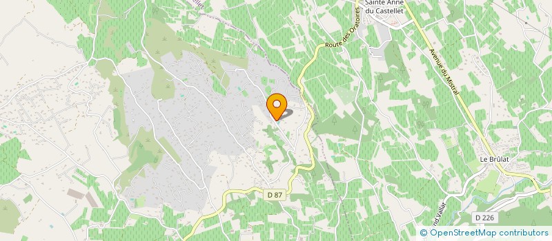 localisation de l'entreprise MARIANT à LA CADIERE-D'AZUR