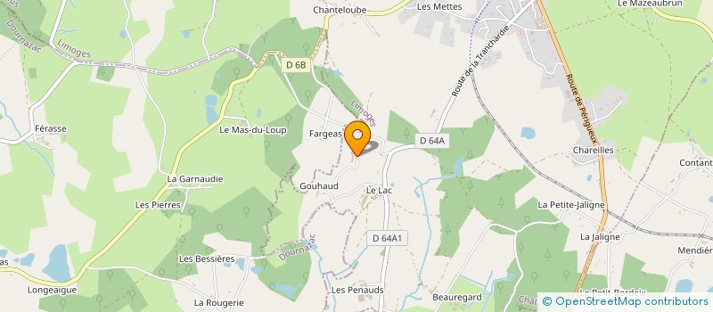 localisation de l'entreprise MARIAUD à CHALUS