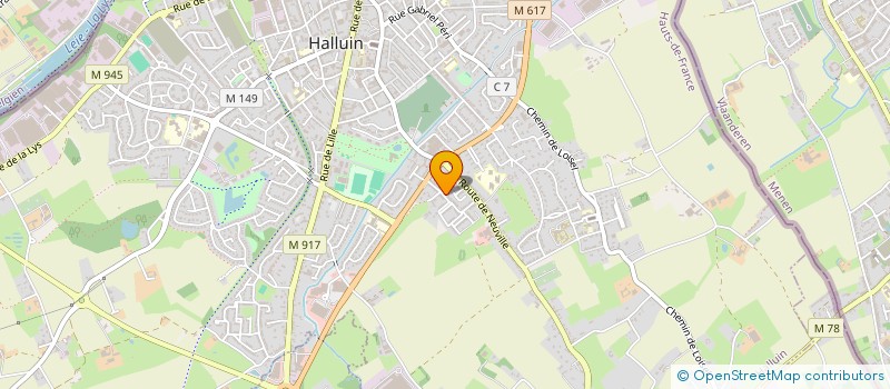 localisation de l'entreprise MARIAZAC à HALLUIN