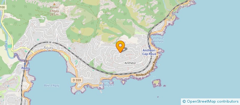 localisation de l'entreprise MARIAZUR PRODUCTION  SAINT-RAPHAEL