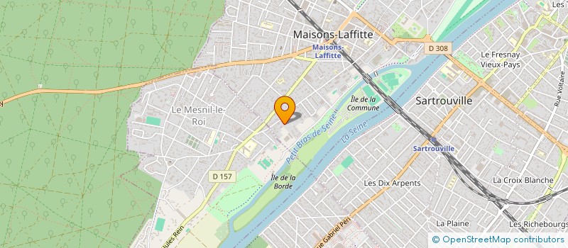 localisation de l'entreprise MARIBAT  MAISONS-LAFFITTE