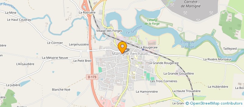 localisation de l'entreprise MARICA  MARTIGNE-FERCHAUD