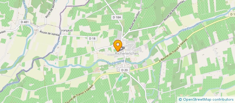 localisation de l'entreprise MARICA ENERGIE à VALREAS
