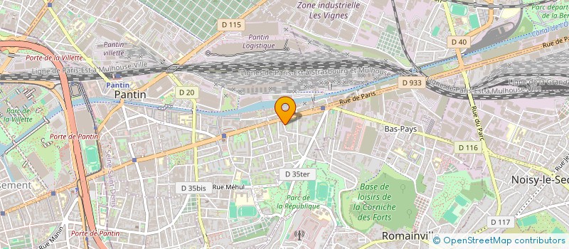 localisation de l'entreprise MARICLA  PANTIN