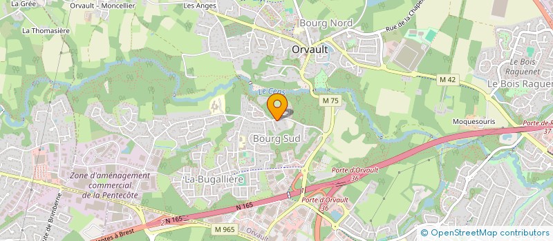 localisation de l'entreprise MARICLEM à ORVAULT