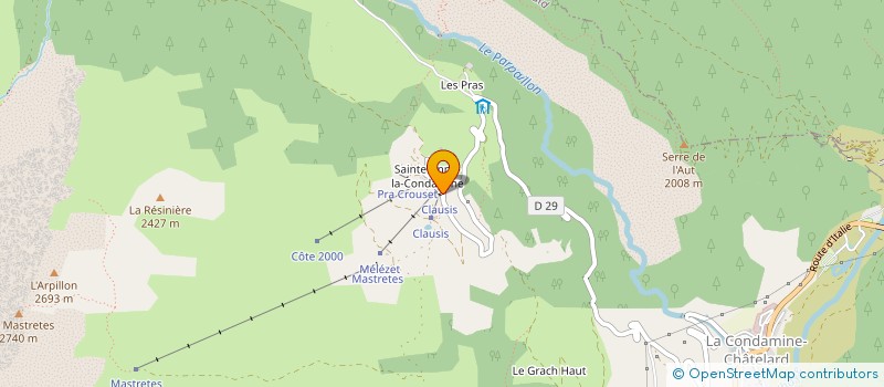 localisation de l'entreprise MARICO à LA CONDAMINE-CHATELARD