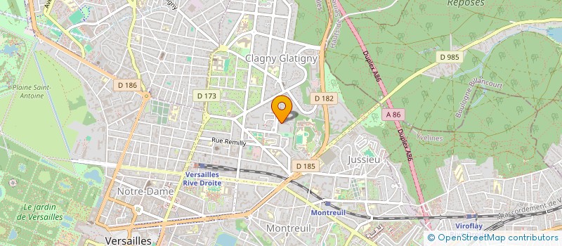 localisation de l'entreprise MARIDAMI à VERSAILLES