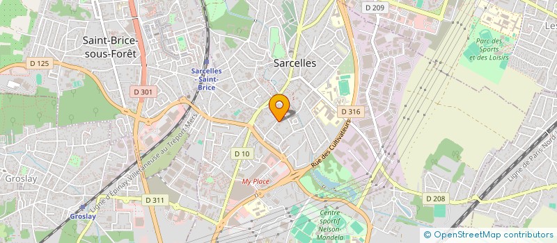 localisation de l'entreprise MARIDOM à SARCELLES