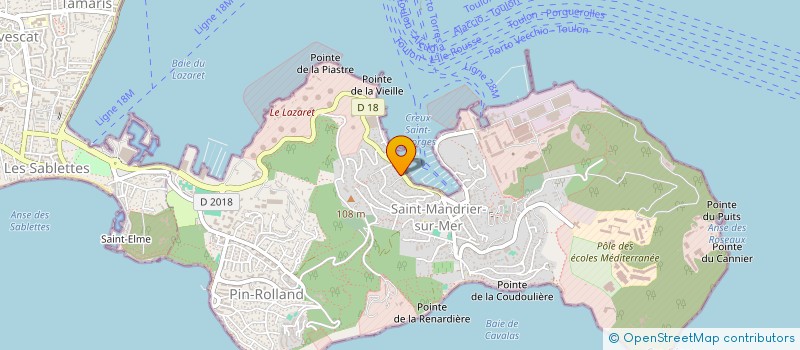 localisation de l'entreprise MARIDORI à SAINT-MANDRIER-SUR-MER