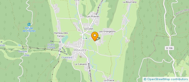 localisation de l'entreprise MARIE  AUTRANS-MEAUDRE EN VERCORS