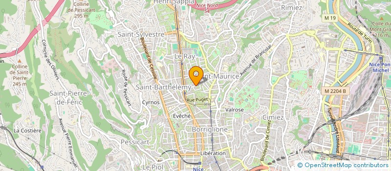 localisation de l'entreprise MARIE à NICE