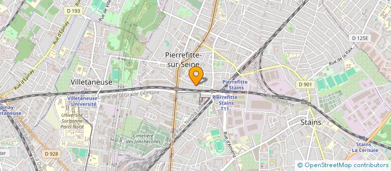 localisation de l'entreprise MARIE à PIERREFITTE-SUR-SEINE