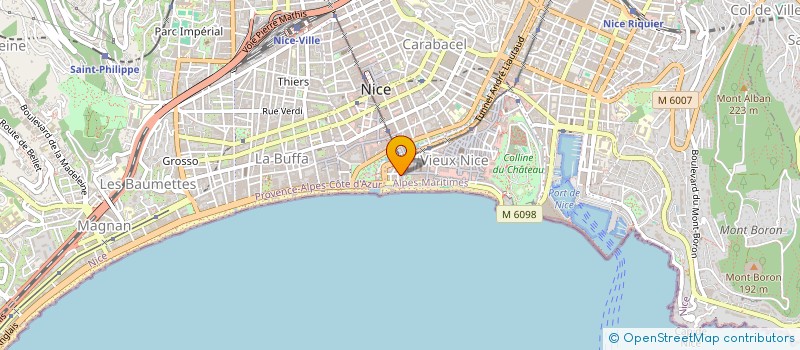 localisation de l'entreprise MARIE à NICE