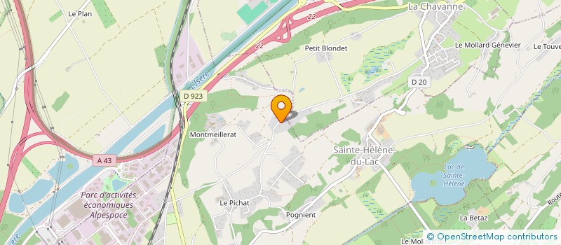 localisation de l'entreprise MARIE  LA CHAVANNE