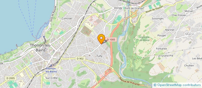 localisation de l'entreprise MARIE à THONON-LES-BAINS