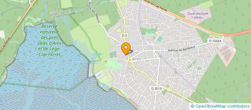 localisation de l'entreprise MARIE  ARES