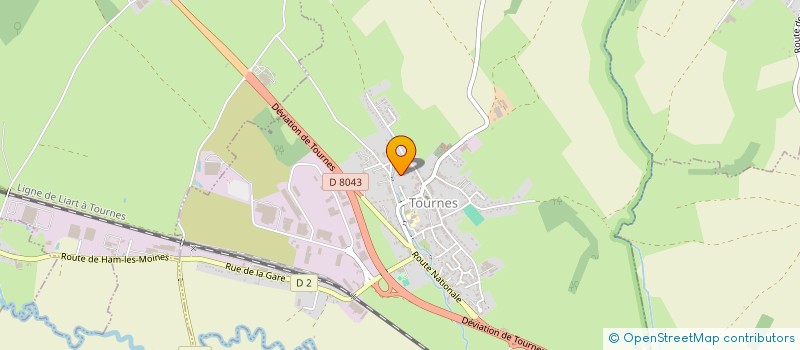 localisation de l'entreprise MARIE  TOURNES