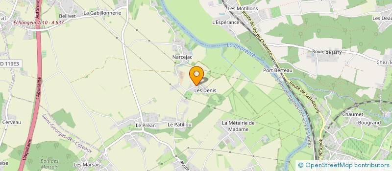 localisation de l'entreprise MARIE  SAINTES