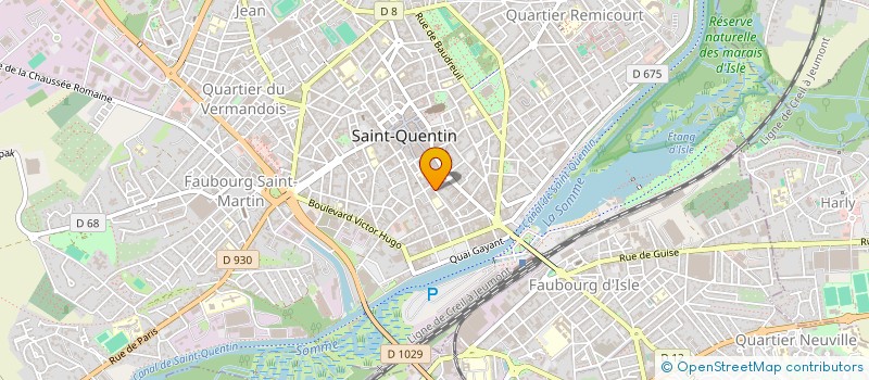 localisation de l'entreprise MARIE  SAINT-QUENTIN