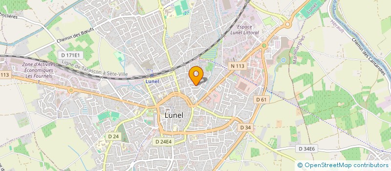 localisation de l'entreprise MARIE à LUNEL