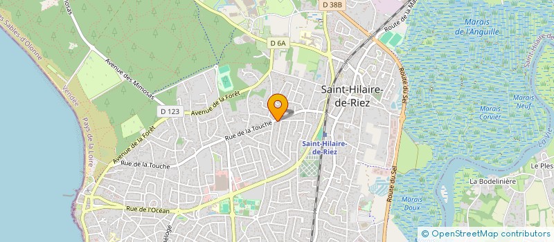 localisation de l'entreprise MARIE ABEL à SAINT-HILAIRE-DE-RIEZ
