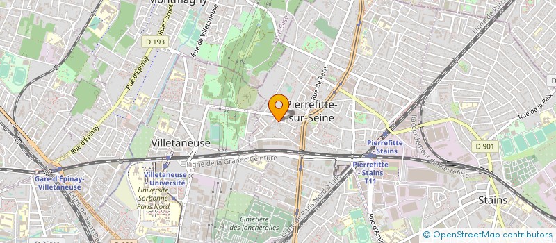 localisation de l'entreprise MARIE AIDE SERVICES à PIERREFITTE-SUR-SEINE
