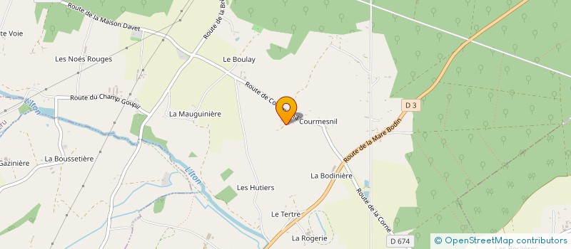 localisation de l'entreprise MARIE ALEXANDRE à LA FERRIERE-AU-DOYEN