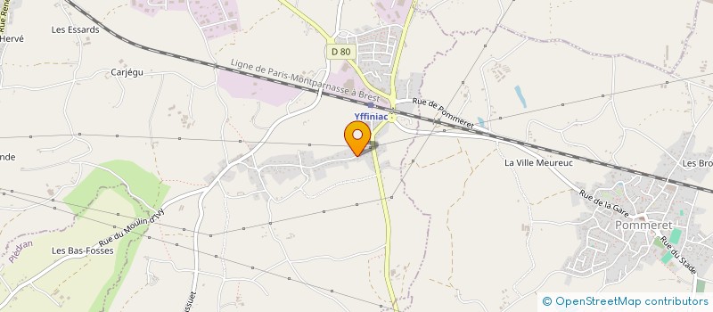 localisation de l'entreprise MARIE ANNICK  YFFINIAC