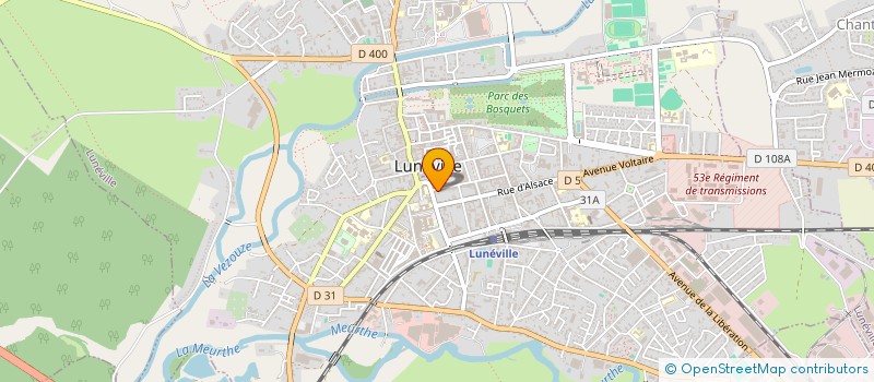 localisation de l'entreprise MARIE ANTOINETTE  LUNEVILLE