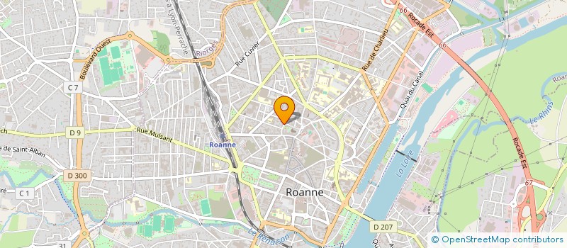 localisation de l'entreprise MARIE B  ROANNE