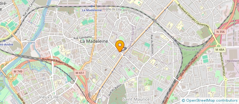 localisation de l'entreprise MARIE-BENEDICTE DUPAS IMMOBILIER à LA MADELEINE