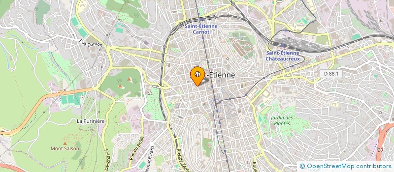 localisation de l'entreprise MARIE BERANGERE DECO  SAINT-ETIENNE