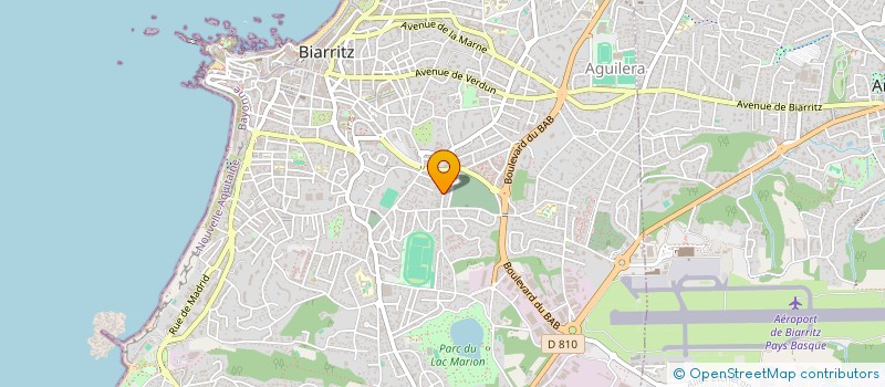 localisation de l'entreprise MARIE BIARRITZ à BIARRITZ