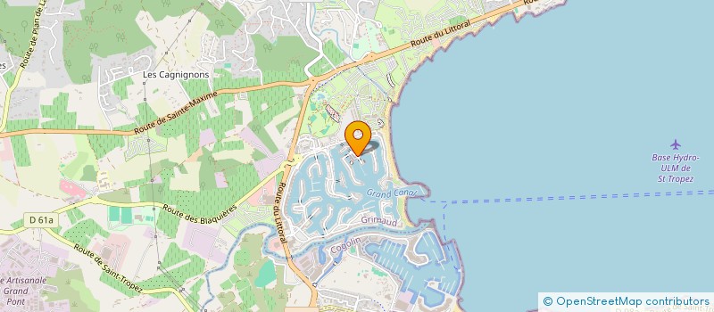 localisation de l'entreprise MARIE C DIFFUSION  GRIMAUD