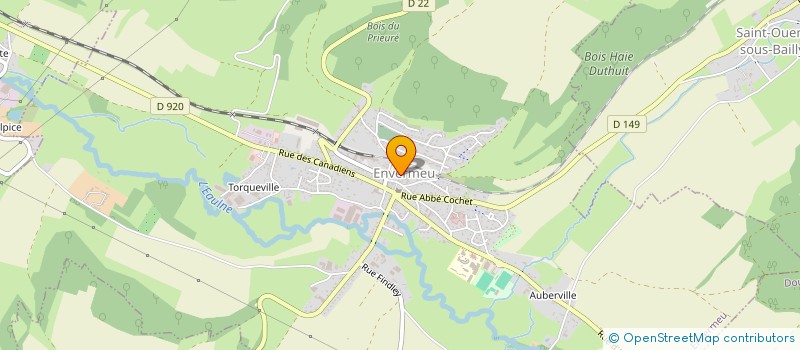 localisation de l'entreprise MARIE & CAUX CONCIERGERIE  ENVERMEU