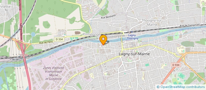 localisation de l'entreprise MARIE-CHRISTINE  LAGNY-SUR-MARNE